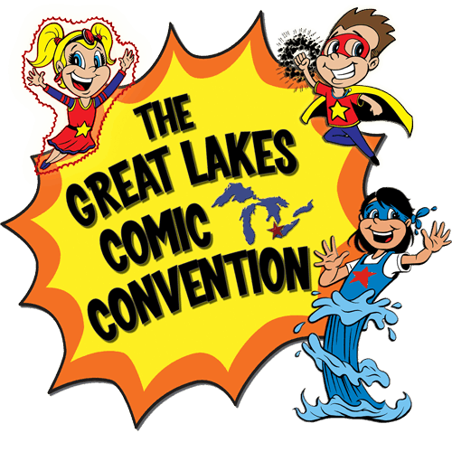 Great Lakes Comic Convention Kid Hero Logo